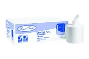 Centrefeed Towel 1 PLY 300 Metre 6 Rolls To The Carton