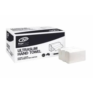 Ultraslim Towel 24cm x 24cm (2400) Carton 2 Ply 16 Sleeves